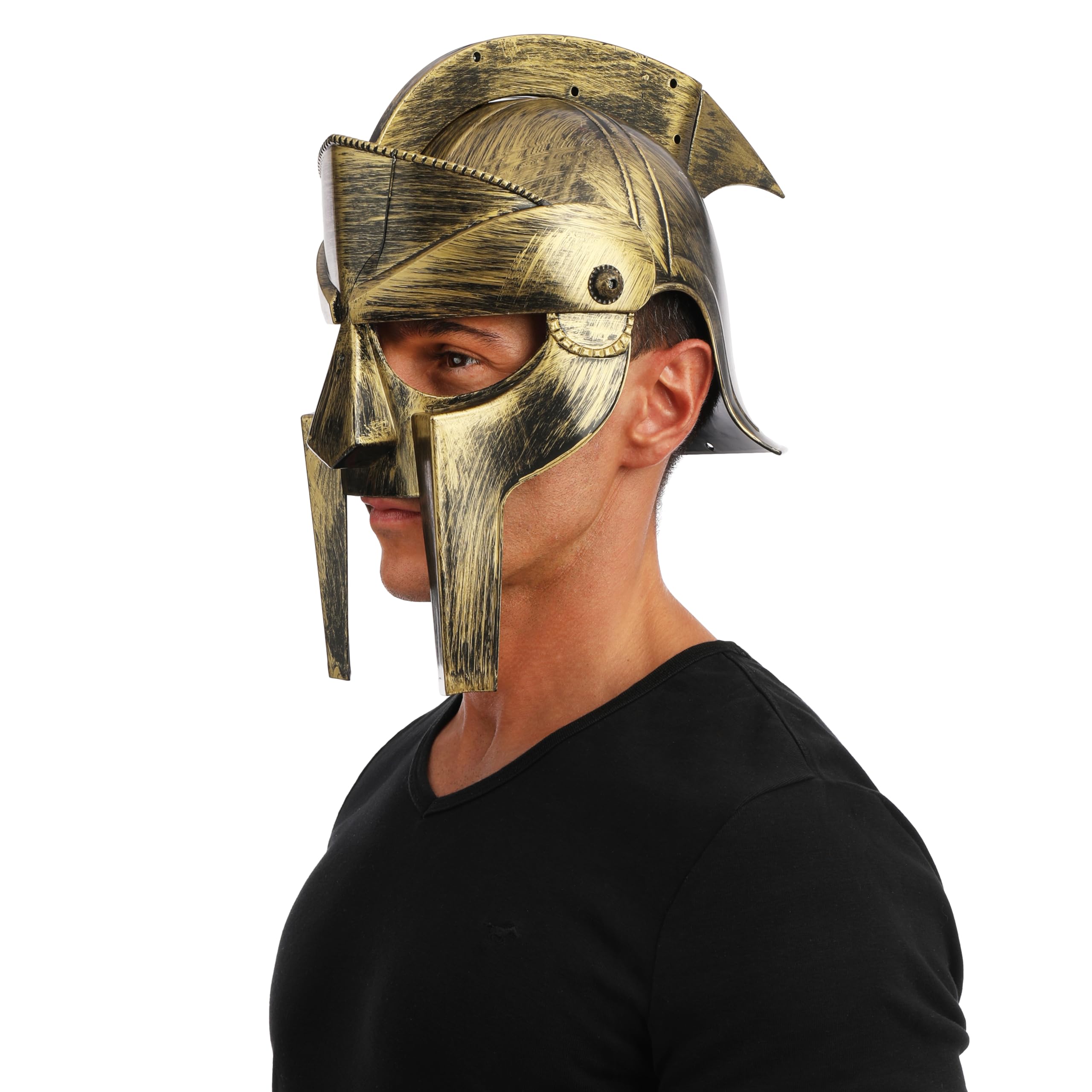 p-tit-clown-re21082-gladiator-helm-silber-schwarz-kost-m-accessoire image 5