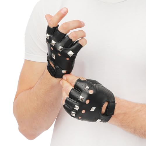 p-tit-clown-18430-punk-handschuhe-fingerlos-schwarz-paar image 8