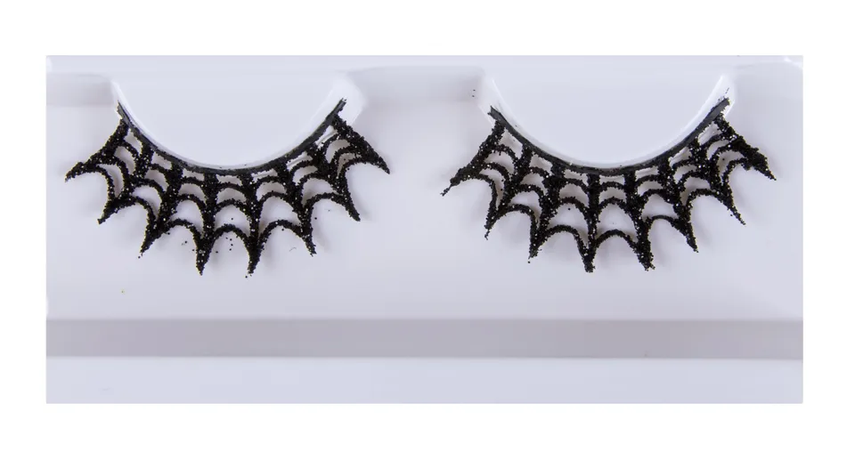 generique-falsche-wimpern-spinnennetz-lang-schwarz-erwachsene image 1