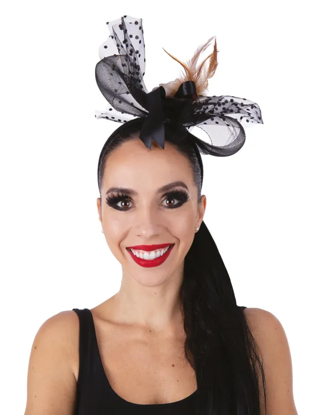 ptit-clown-22982-haarreif-halloween-mit-federn-und-blume image 1