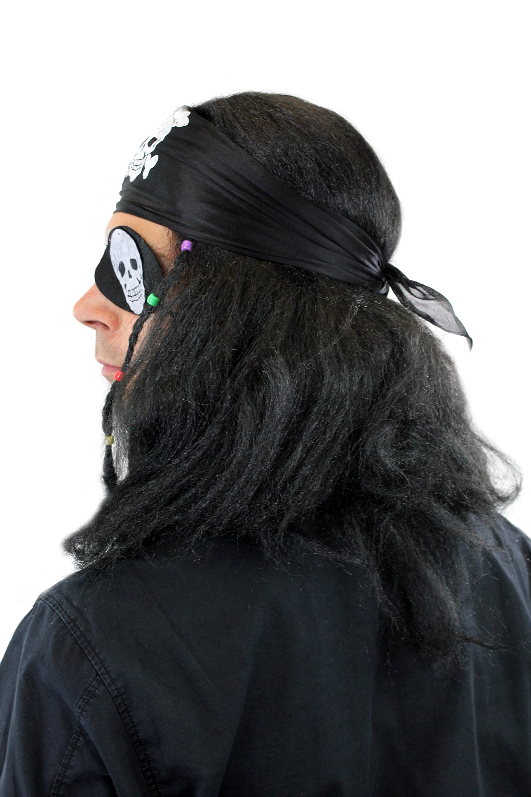 wig-me-up-26583-p103-piratenper-cke-schwarz-mit-z-pfen-und-totenkopf-bandana image 2