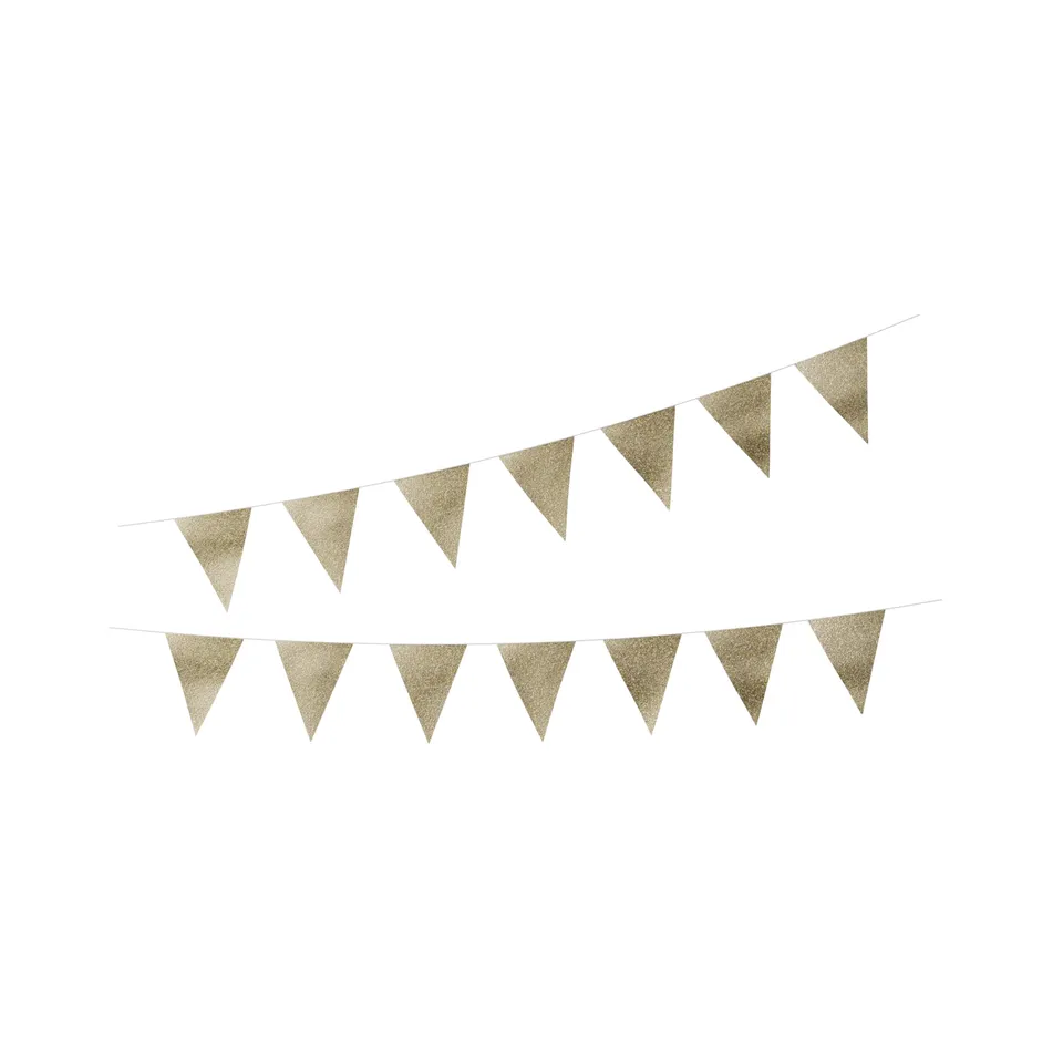 p-tit-clown-festliche-deko-gold-wimpelkette-pailletten-3-m image 1