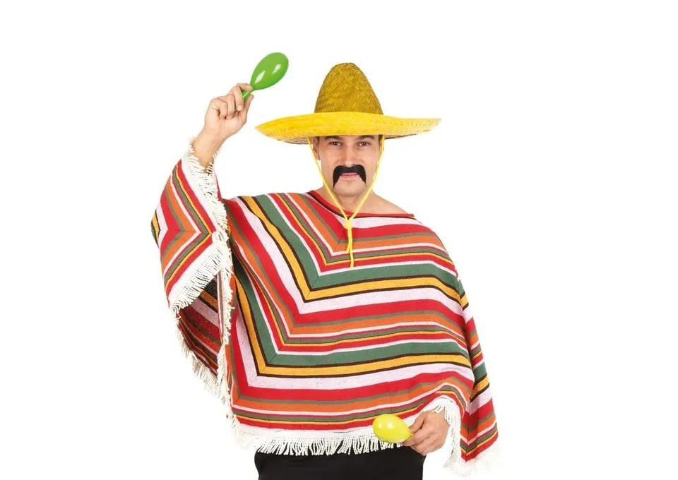 ptit-clown-91224-poncho-mexikanisch-erwachsene-mehrfarbig-einheitsgr-e image 1