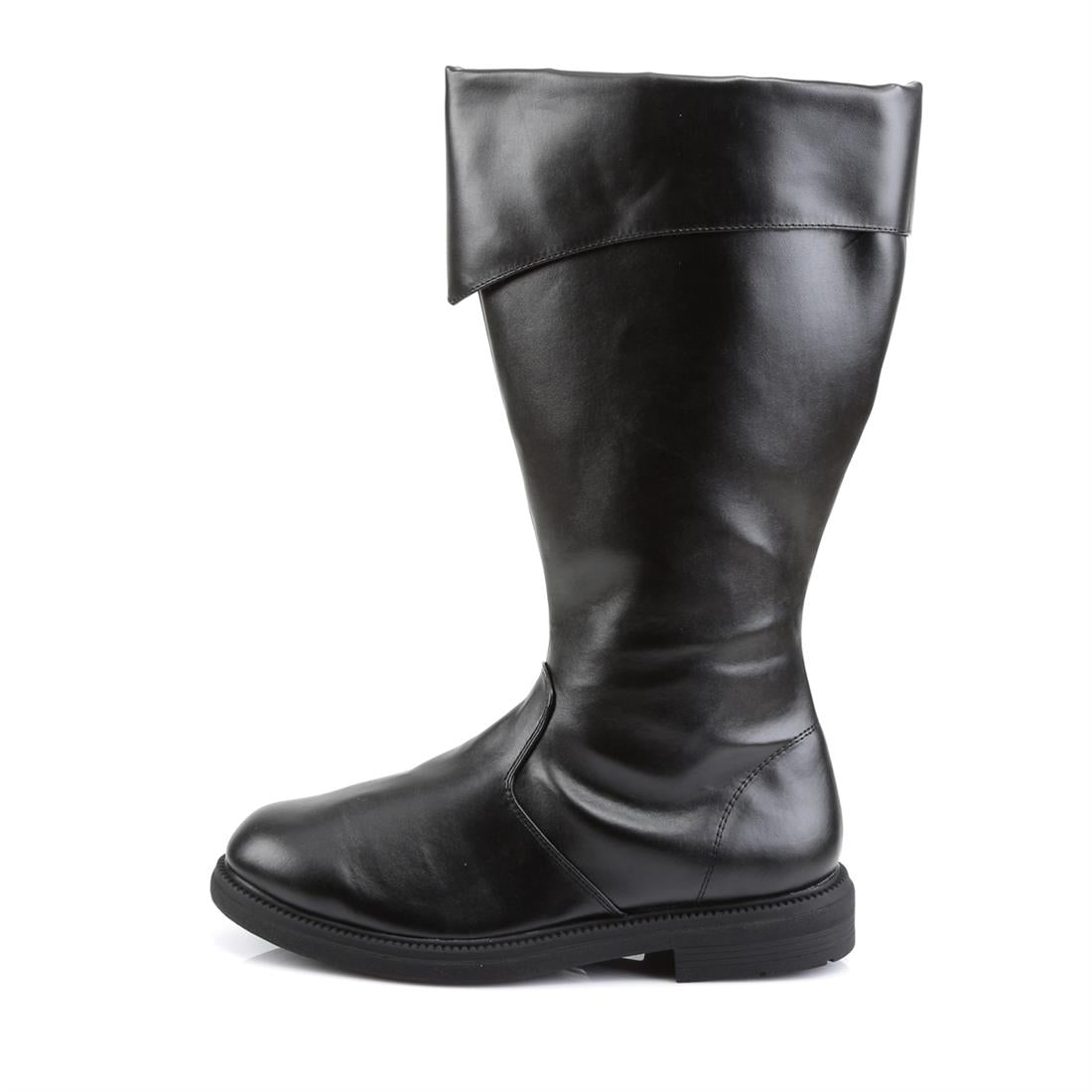 funtasma-captain-105-herren-kniehohe-piratenstiefel-schwarz-2-5-cm-absatz-mit-re image 3