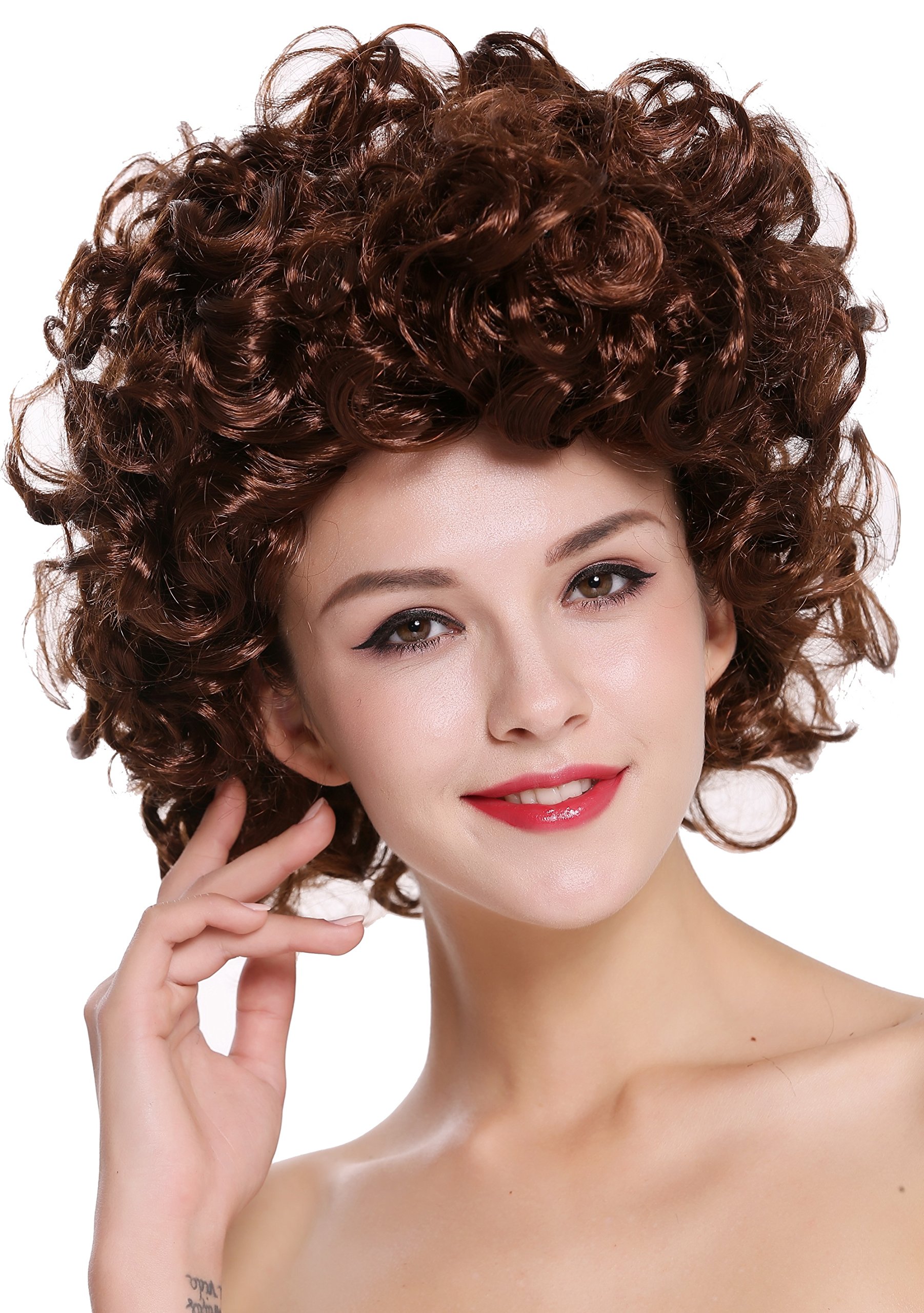 wig-me-up-91074-za33-damenper-cke-mittellang-lockig-mahagoni-35-cm image 1