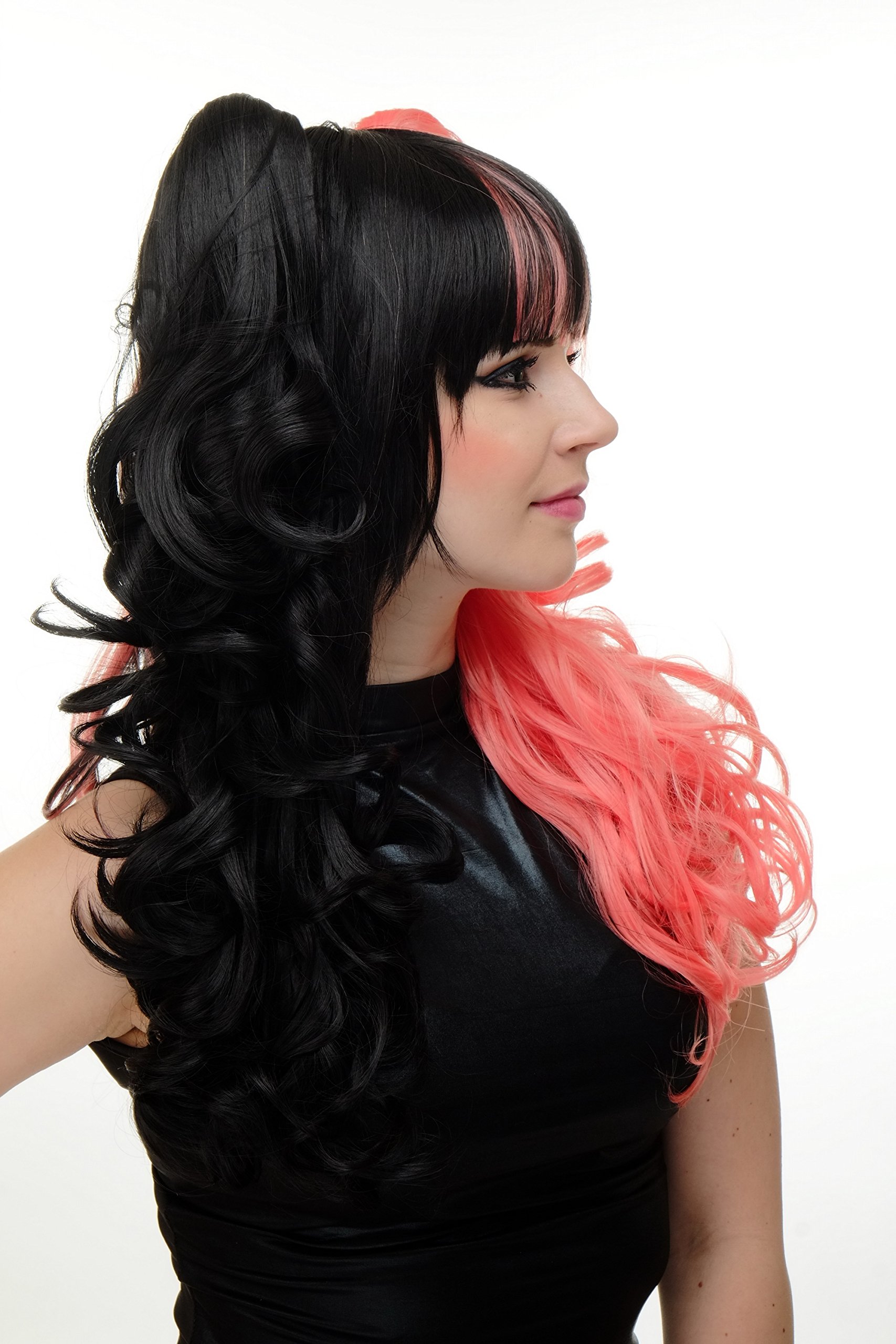wig-me-up-yzf-7080h-a-two-faced-per-cke-halb-schwarz-pink-lang-lockig image 4