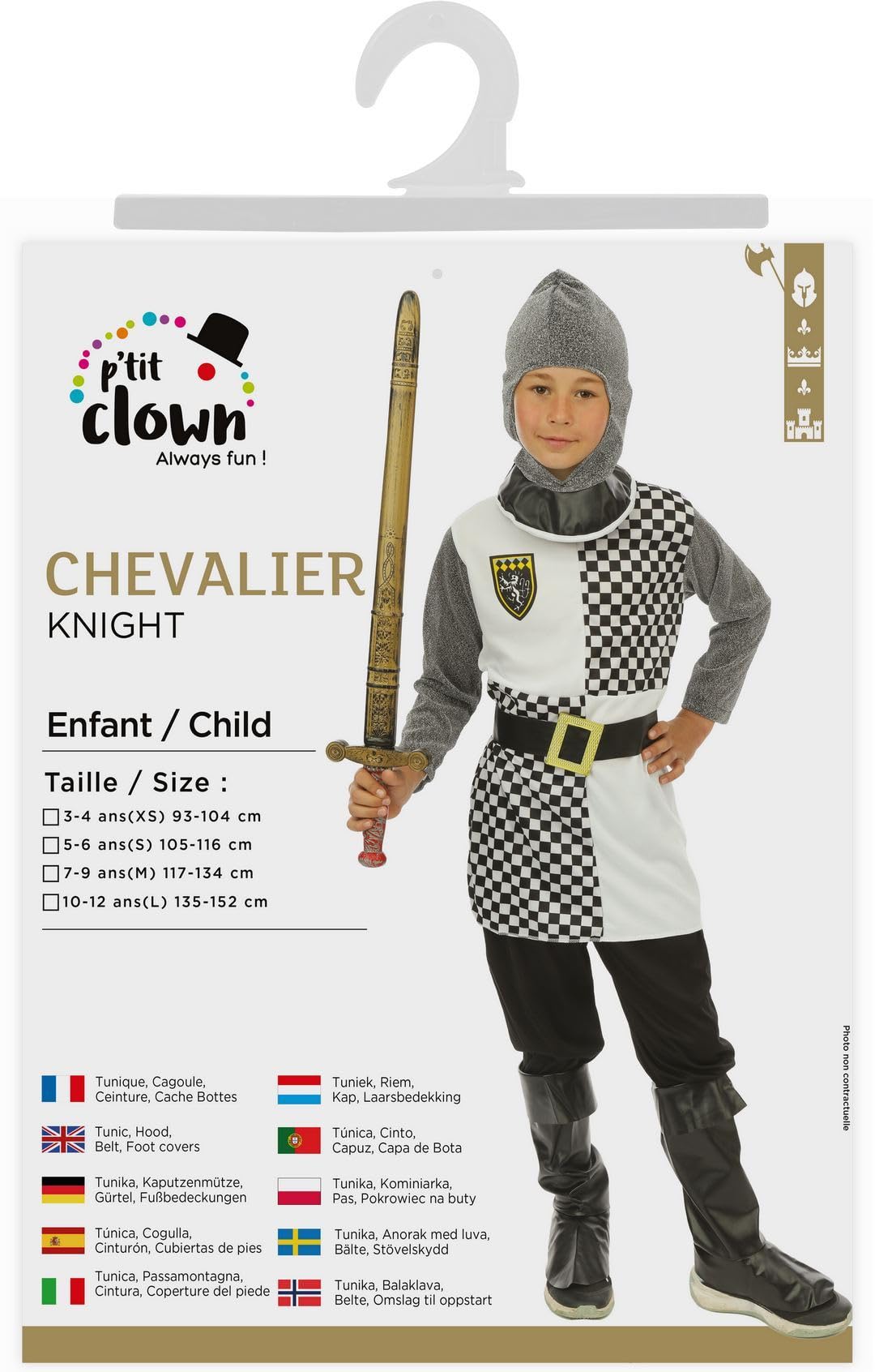 p-tit-clown-ritter-kost-m-f-r-jungen-mittelalter image 5