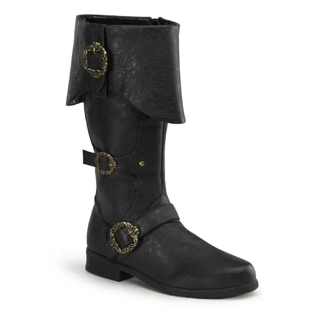 funtasma-carribean-299-piraten-knie-stiefel-mit-flachabsatz-schwarz image 1