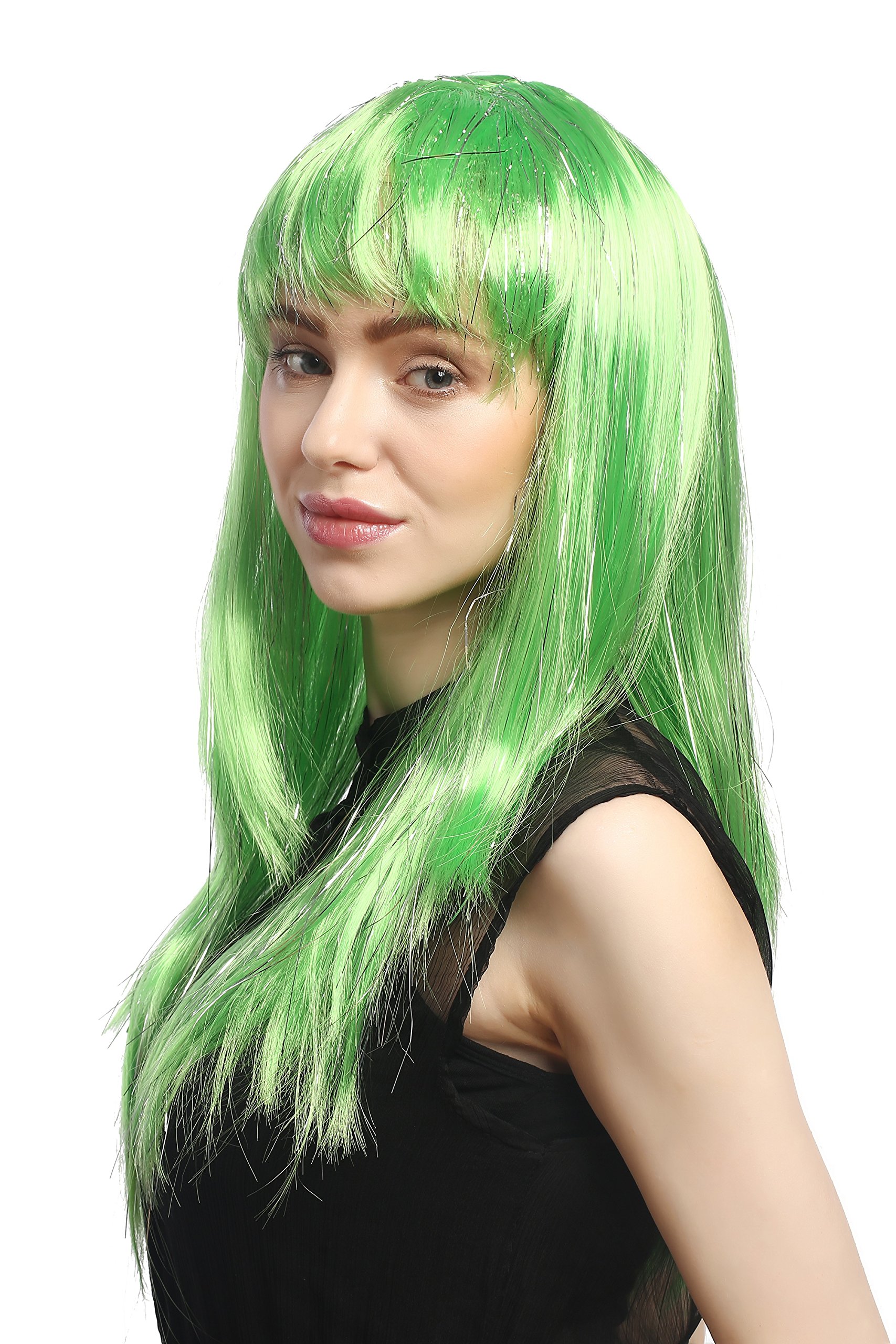 wig-me-up-xr-003-pc15-party-per-cke-damen-lang-glatt-pony-gr-n-glitter-55-cm image 3