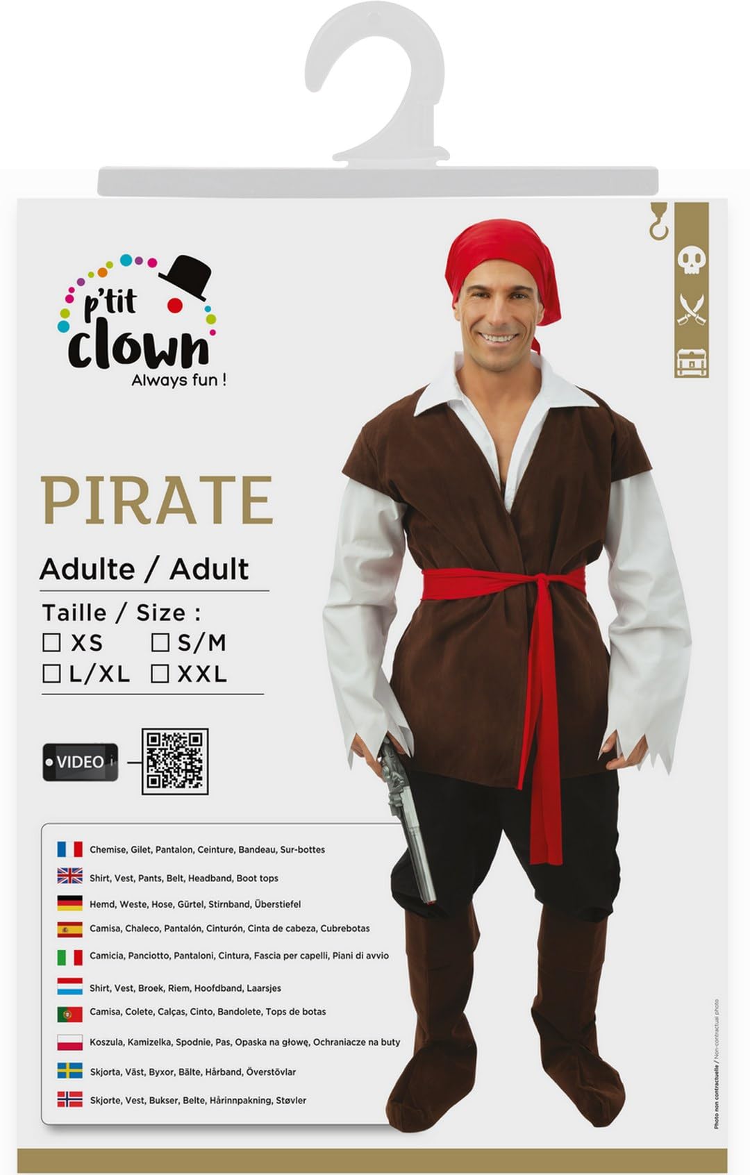 ptit-clown-89125-piratenkost-m-herren-mit-hose-hemd-weste-und-stiefel-berziehern image 5
