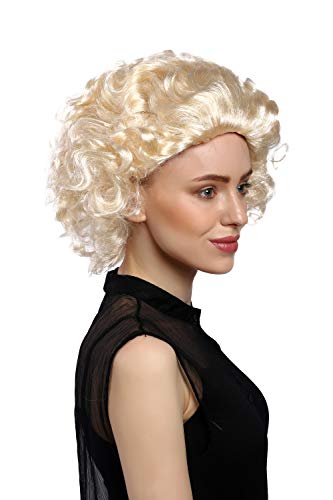 wig-me-up-91012-za88-party-per-cke-kurz-blond-locken-movie-star-30-cm image 5