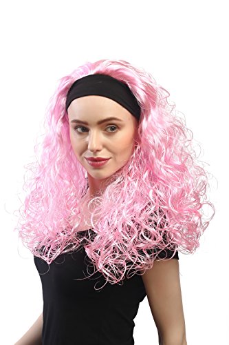 wig-me-up-dh1552-pc28-per-cke-damen-lang-volumen-locken-hellpink-rosa-80er-mit-s image 7