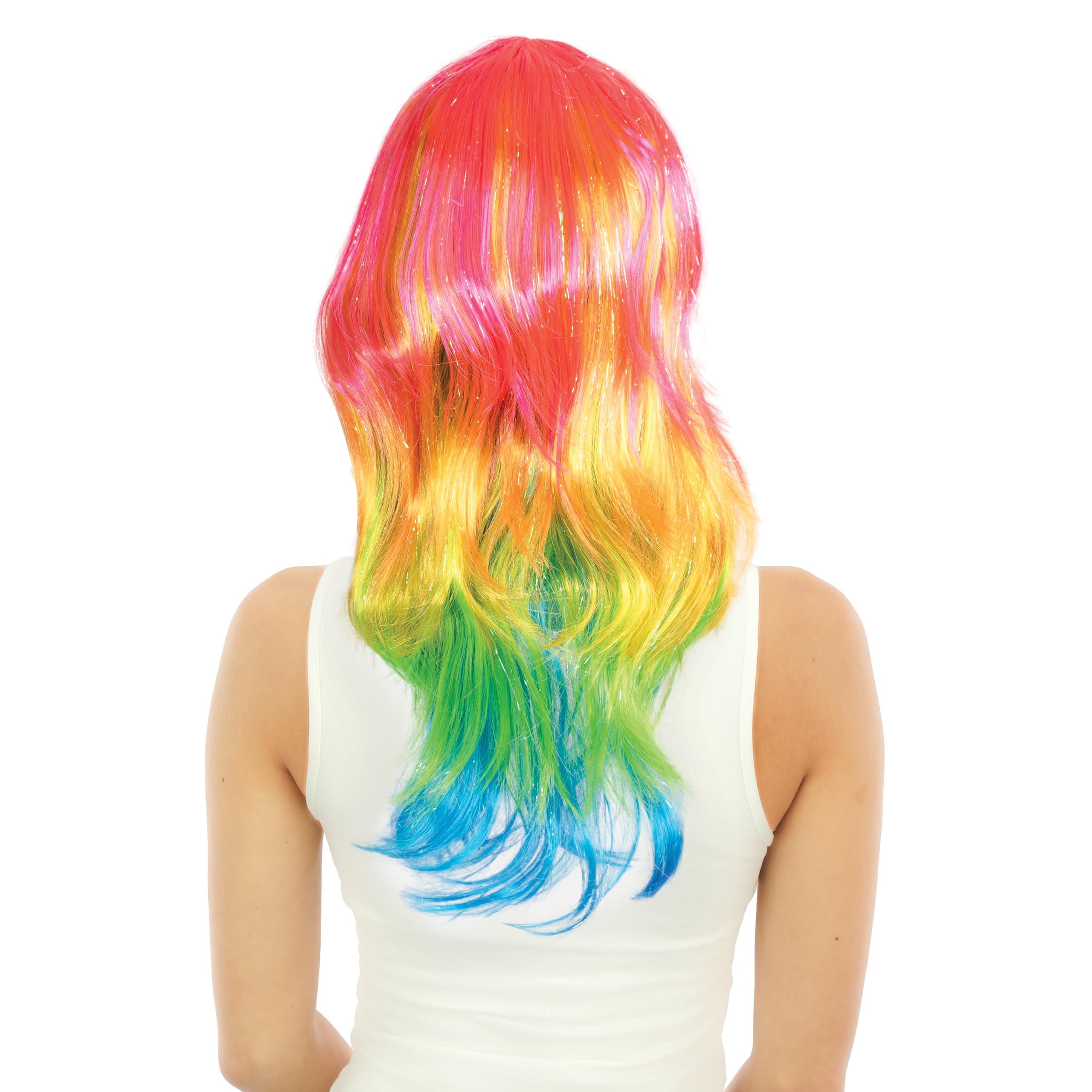 p-tit-clown-regenbogen-per-cke-lang-glatt-multicolor-einheitsgr-e image 2