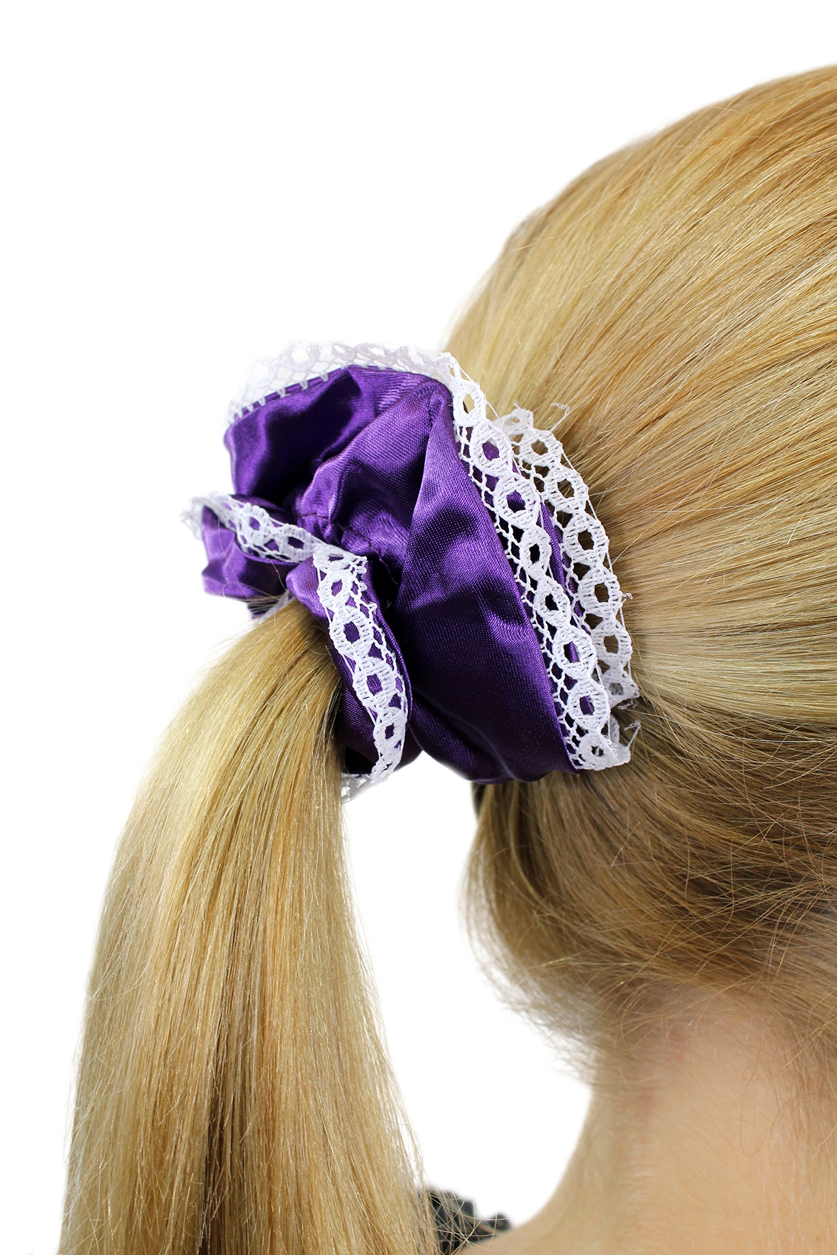 wig-me-up-z020-haarband-scrunchy-maid-gothic-lolita-schwarz-wei-spitze image 3