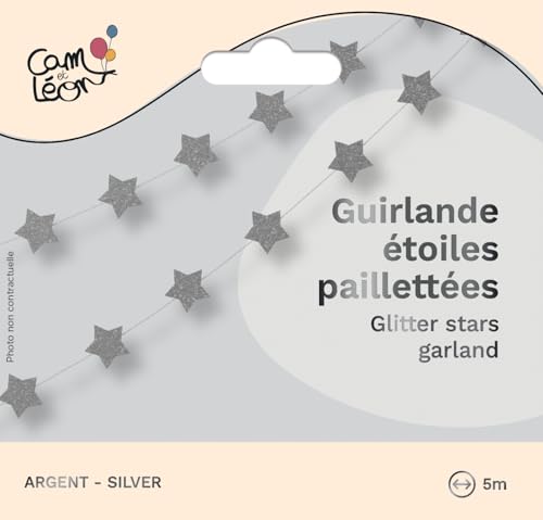 p-tit-clown-girlande-mini-sterne-glitzernd-silber-3-m-party-deko image 7