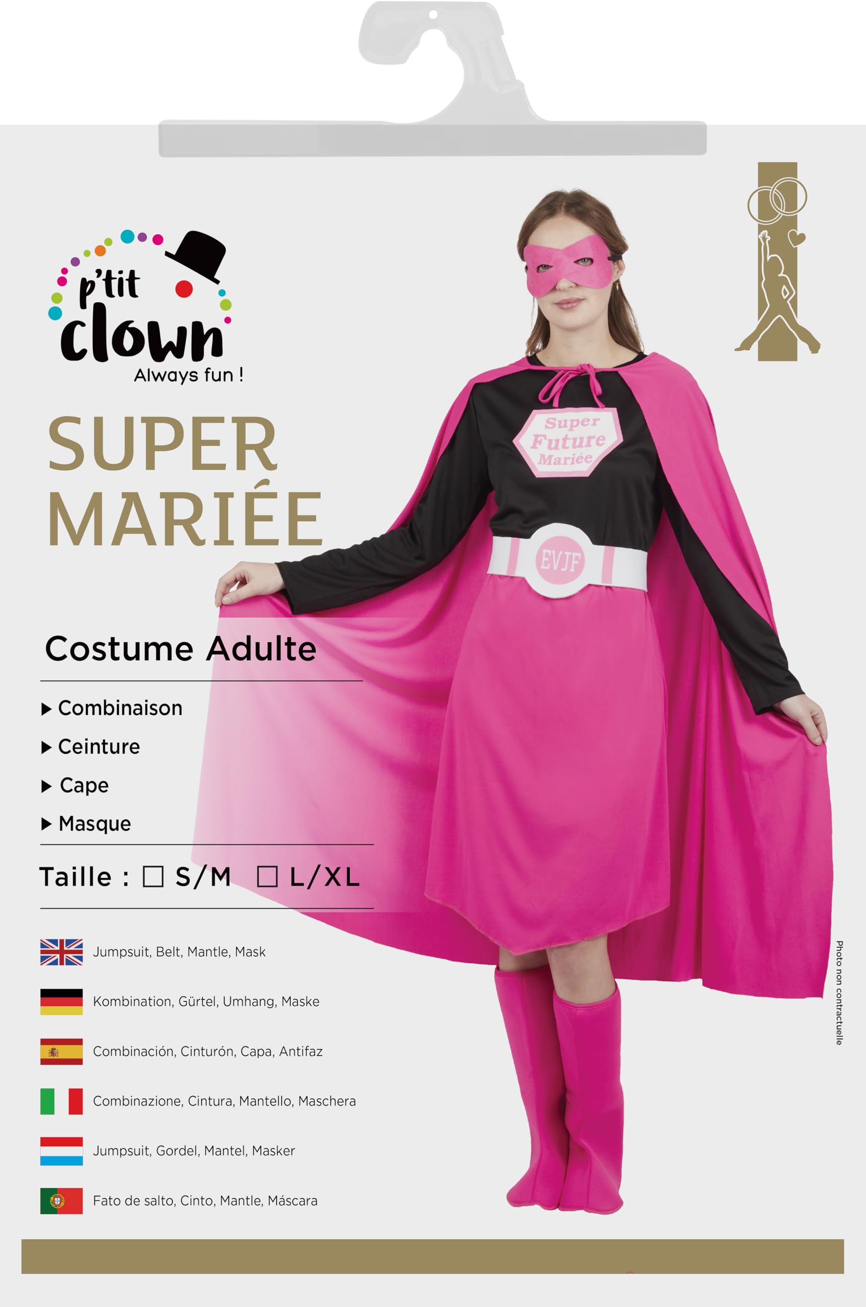 p-tit-clown-re66604-kost-m-super-braut-rosa-gr-e-l-xl image 4