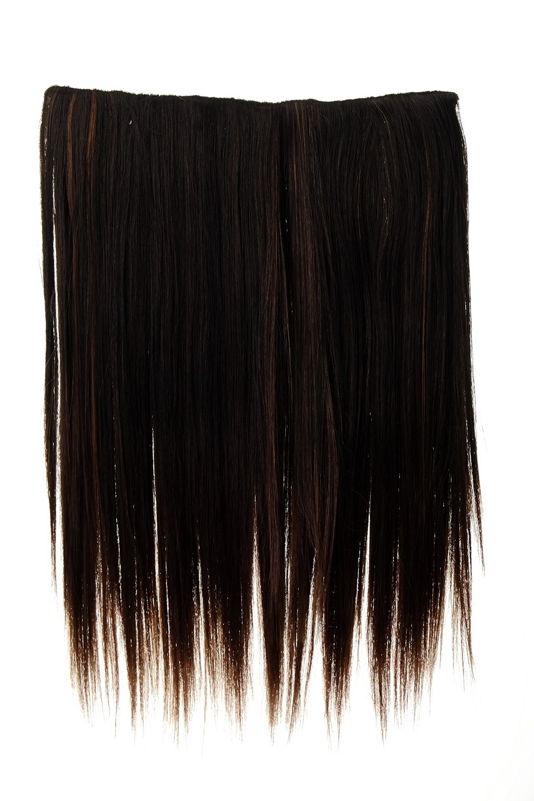 wig-me-up-l30173-44-clip-in-haarteil-extension-glatt-45-cm-dunkelbraun-grau-mix image 4