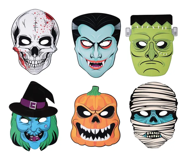 p-tit-clown-23550-halloween-masken-erwachsene-6-st-ck image 1