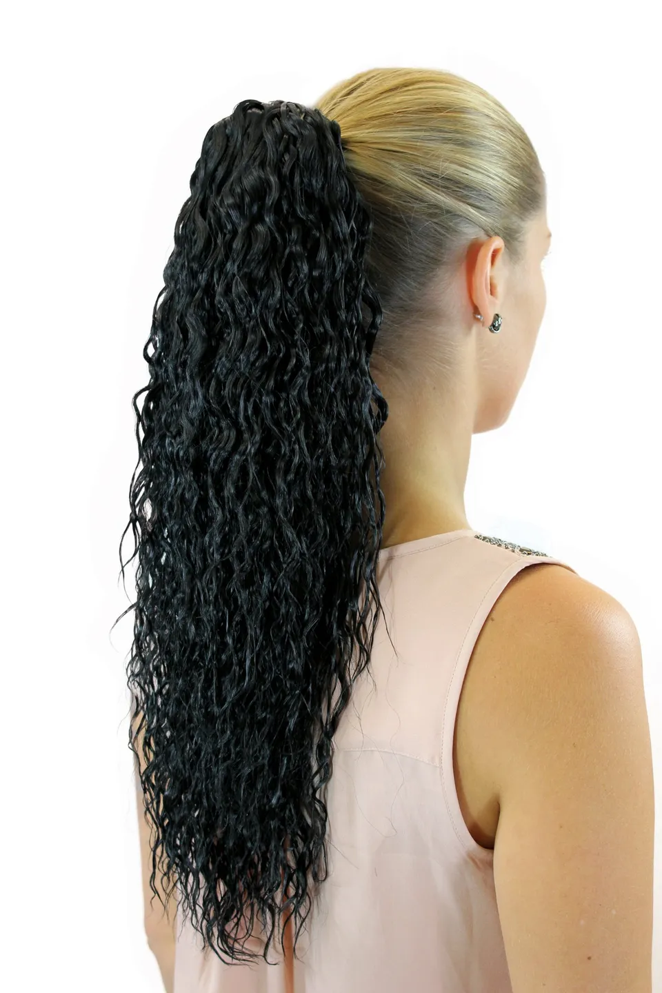 wig-me-up-jl-602-1b-haarteil-zopf-gewellt-50-cm-schwarz-mit-butterfly-klammer image 1
