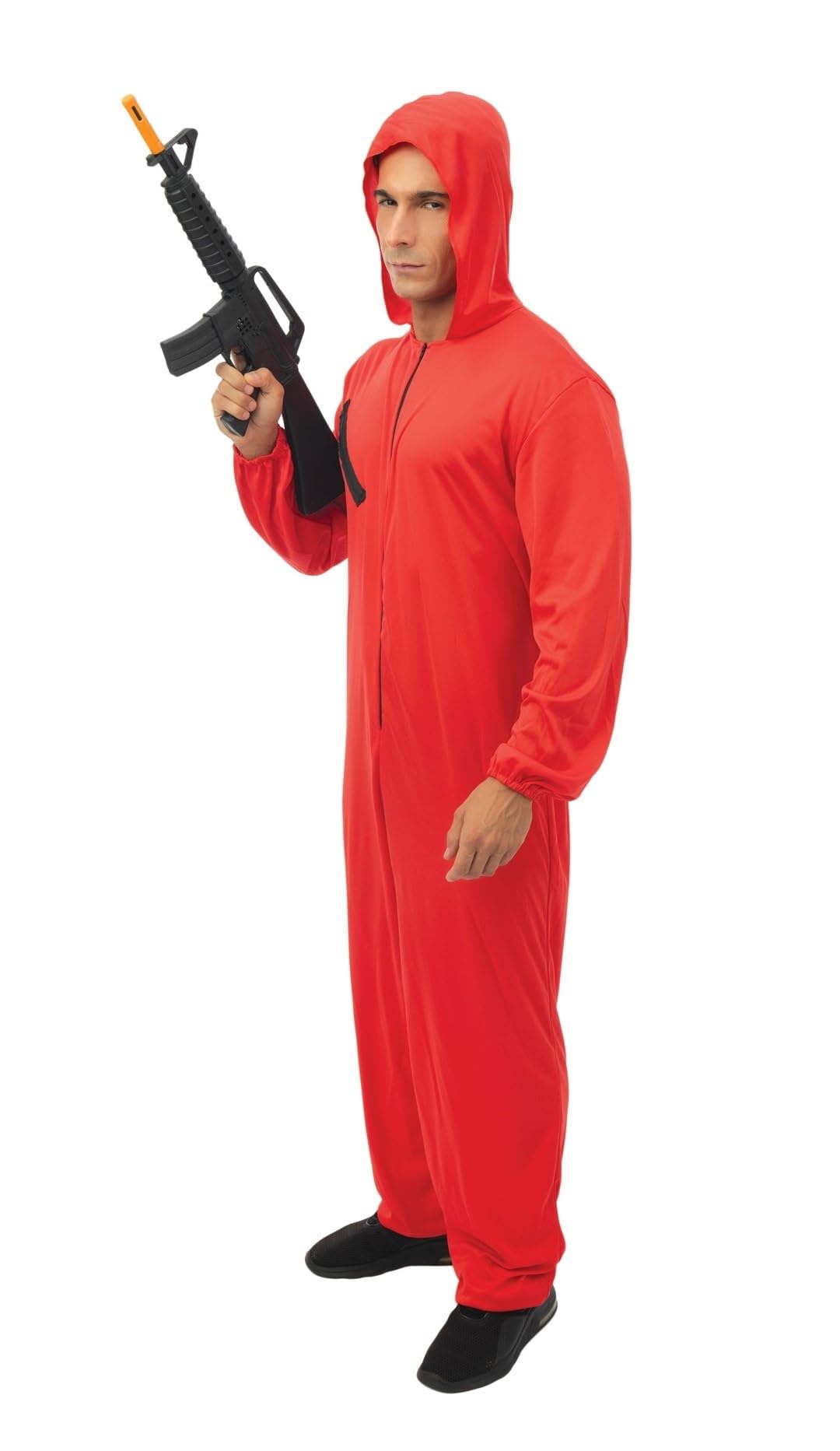 ptit-clown-r-uber-kost-m-overall-rot-mit-kapuze-erwachsene-s-m image 2