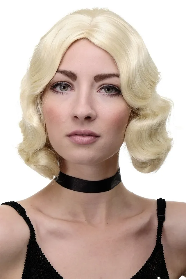 wig-me-up-gfw1726-88-damenper-cke-20er-charleston-lichtblond-gewellt-30-cm image 1