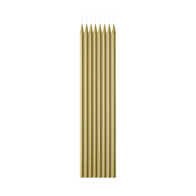 p-tit-clown-re22719-tortendeko-set-24-gro-e-kerzen-gold-15-3-cm image 1