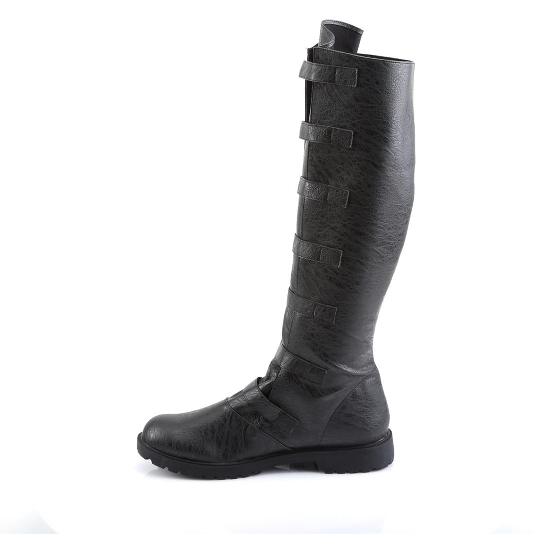 funtasma-gotham-110-herren-knie-stiefel-schwarz-mit-schnallen-und-3-8-cm-absatz image 3
