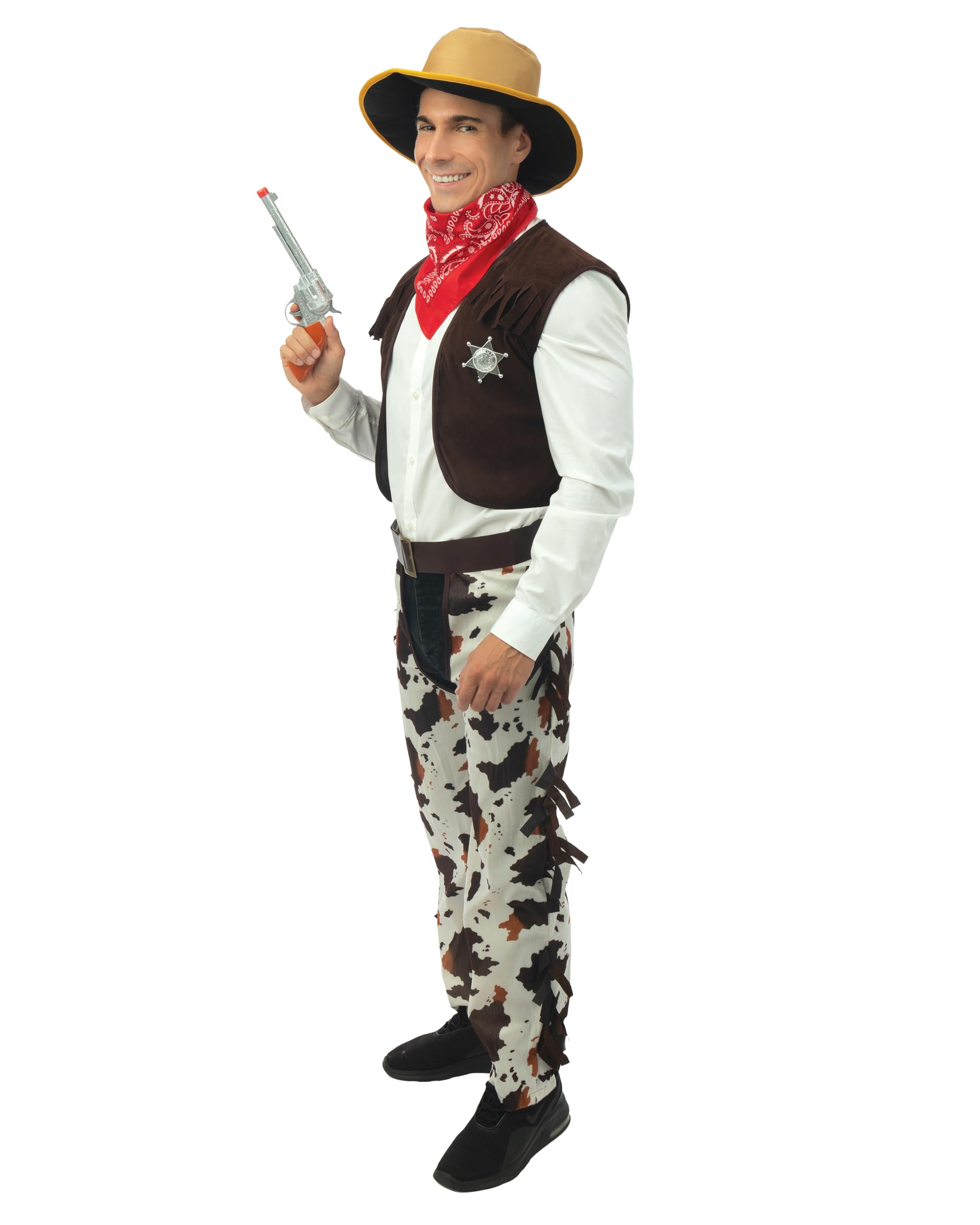 ptit-clown-89255-cowboy-kost-m-herren-western-5-teilig-braun-l-xl image 2