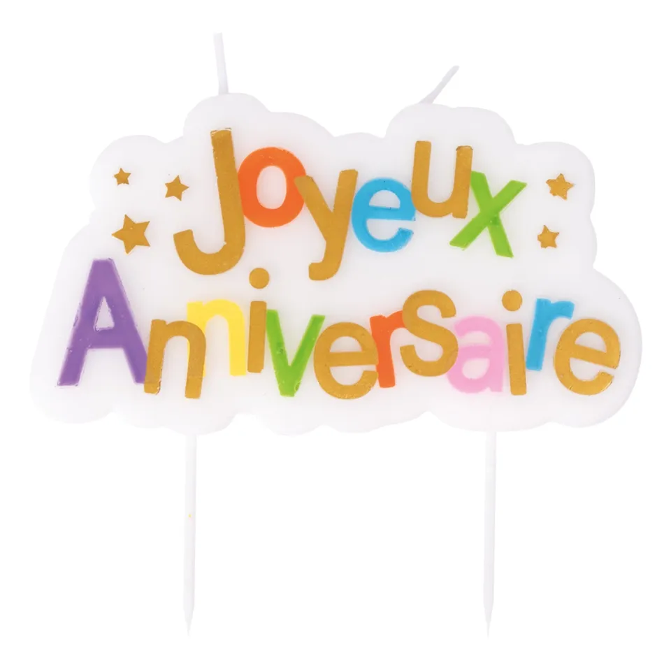 ptit-clown-23964-schriftzugkerze-happy-birthday-mehrfarbig image 1