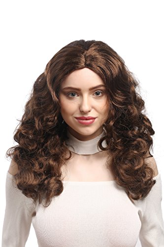 wig-me-up-90908-za6-damen-party-per-cke-braun-lang-wellig-50-cm image 6