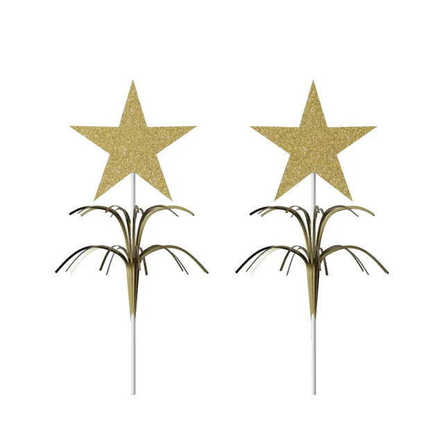 p-tit-clown-re22610-stern-picks-gold-2-st-ck-kuchendeko-tischdeko image 1