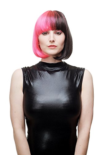 wig-me-up-damen-per-cke-bob-pink-schwarz-sa066-tf2315h2-30-cm image 6