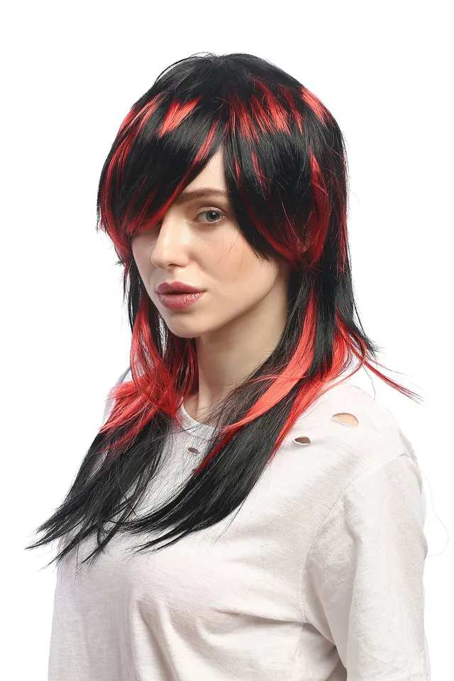 wig-me-up-dh1375-pc13-p103-damenper-cke-schwarz-rot-lang-glatt-50-cm image 1