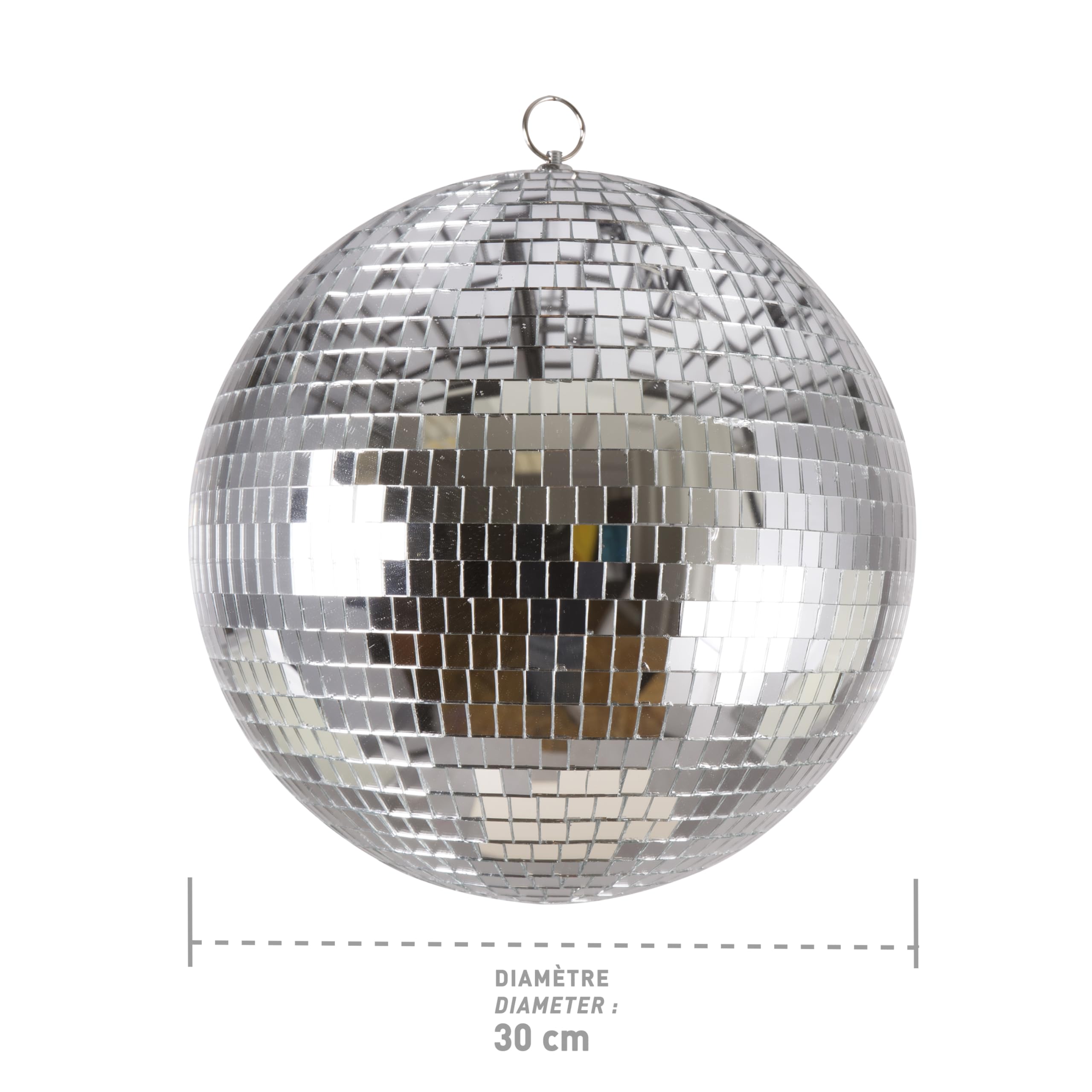 ptit-clown-spiegelkugel-disco-dekoration-silber-30-cm image 4
