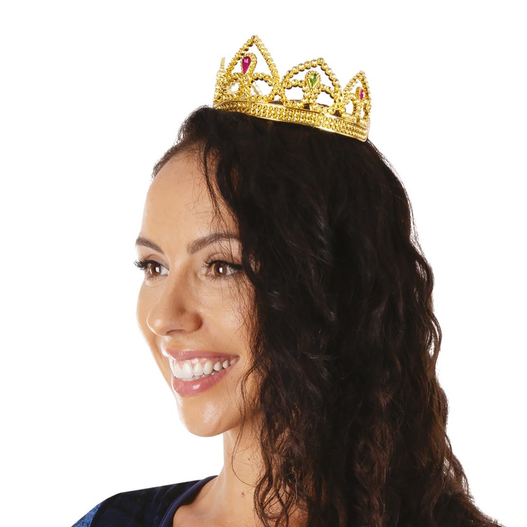 p-tit-clown-17629-prinzessinnen-diadem-gold-kunststoff-damen image 2