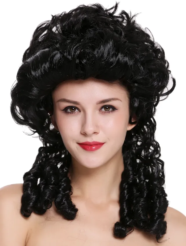 wig-me-up-dh1009-za103-damenper-cke-barock-renaissance-schwarz-40-cm image 1