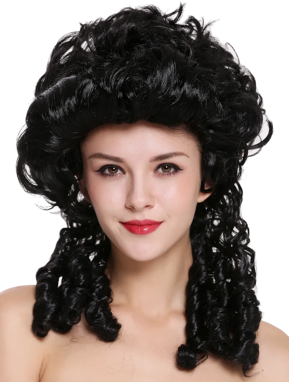 wig-me-up-dh1009-za103-damenper-cke-barock-renaissance-schwarz-40-cm image 1