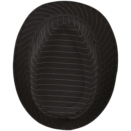 ptit-clown-40388-borsalino-hut-stoff-erwachsene-schwarz-wei-gestreift image 8