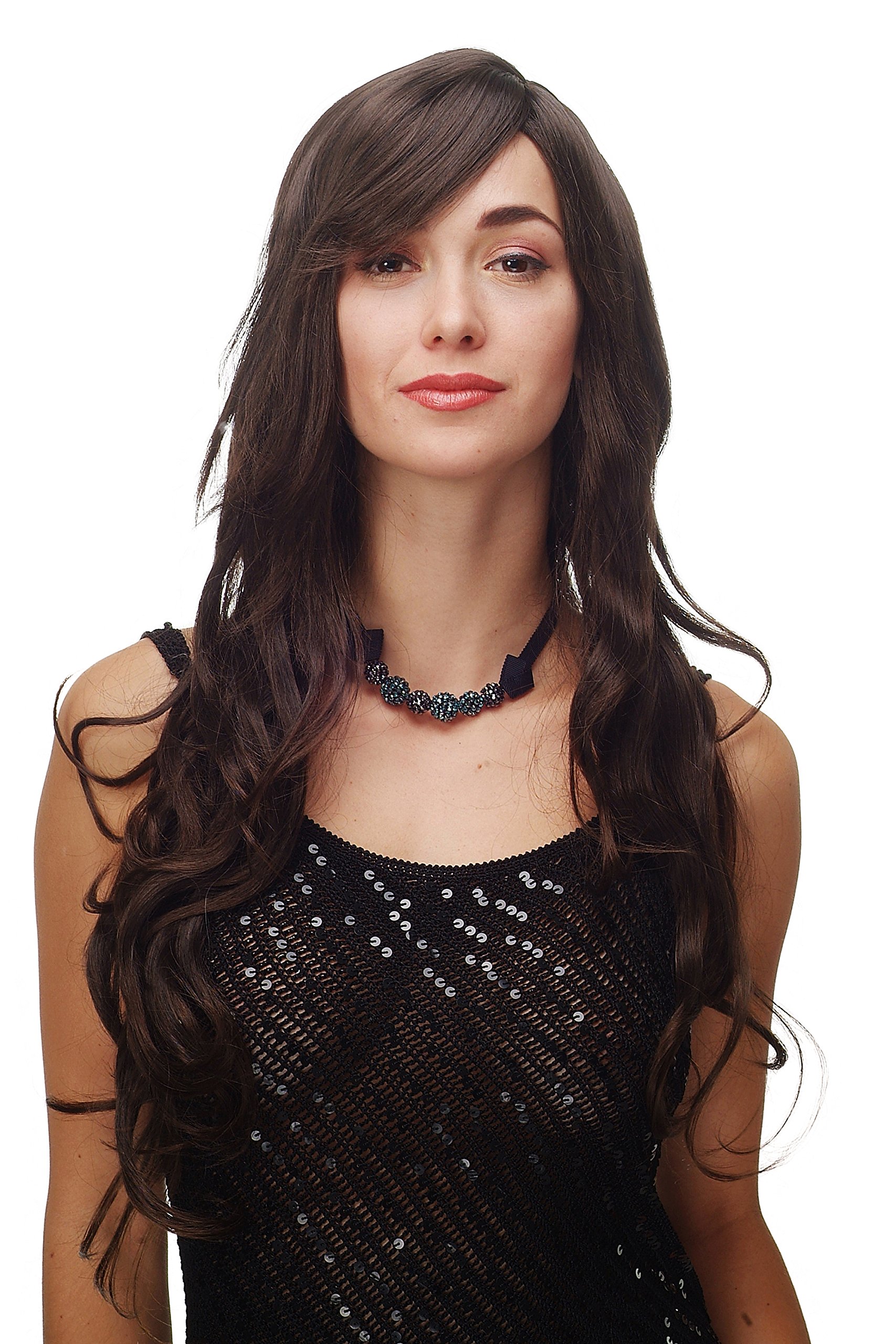 wig-me-up-per-cke-damen-schwarz-lang-lockig-wellig-70-cm-mit-pony image 8