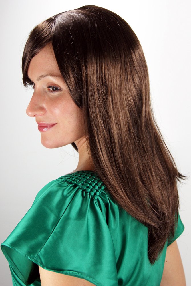 wig-me-up-3120-6-per-cke-braun-glatt-schulterlang-50-cm image 2