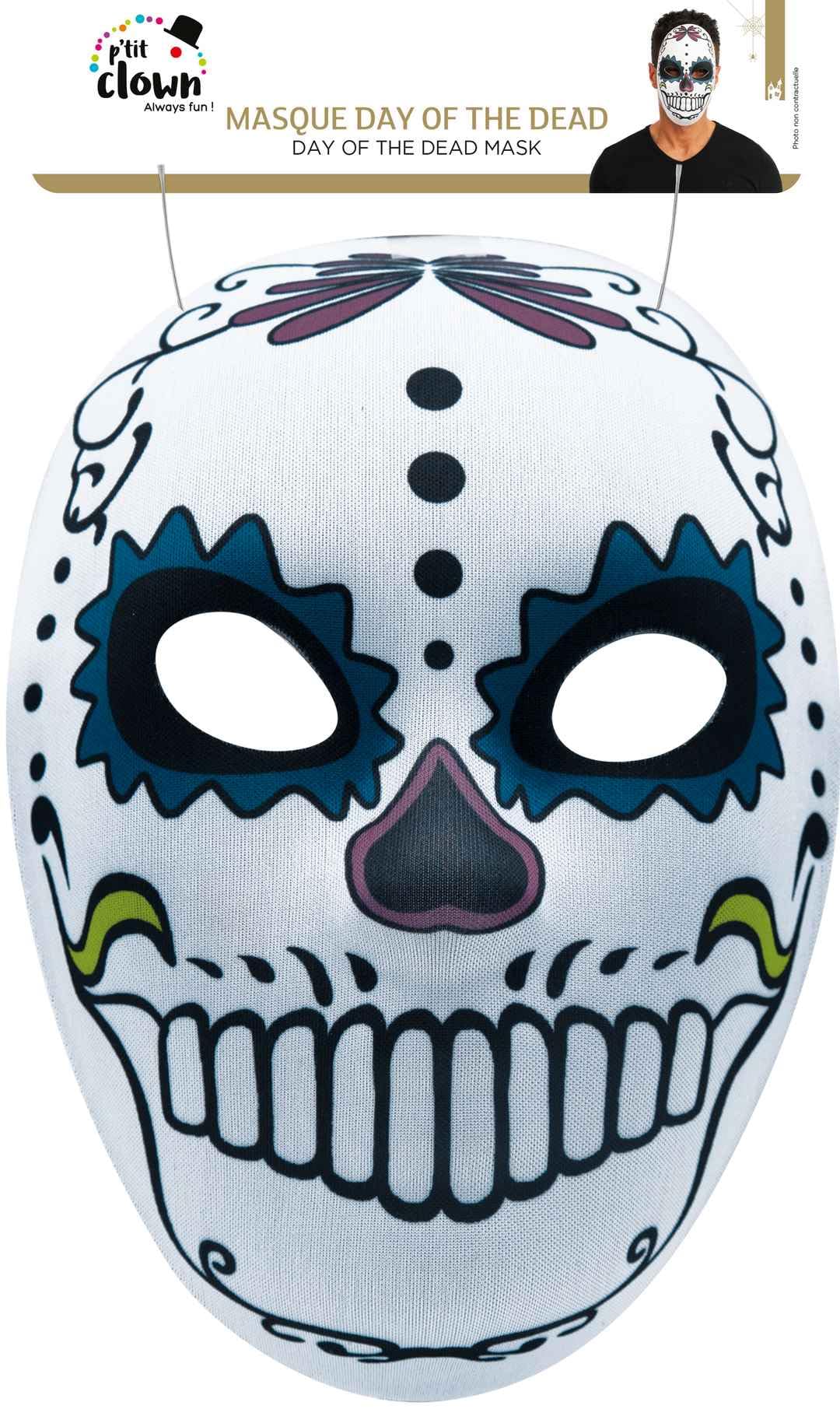 ptit-clown-23608-day-of-the-dead-maske-f-r-herren image 2
