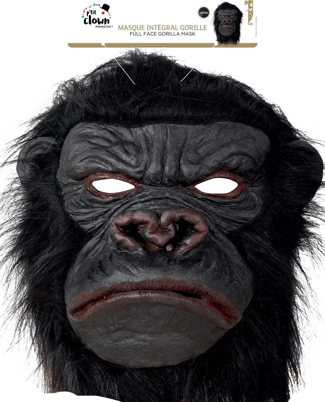 p-tit-clown-gorilla-latexmaske-erwachsene-mit-kunstfell image 2