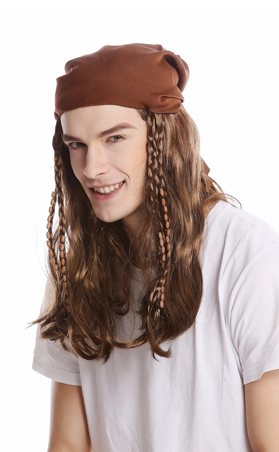 wig-me-up-91225-p6-pirat-per-cke-mit-bandana-braun-lang-50-cm image 1