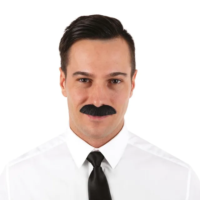 p-tit-clown-selbstklebender-schnurrbart-dupont-schwarz image 1