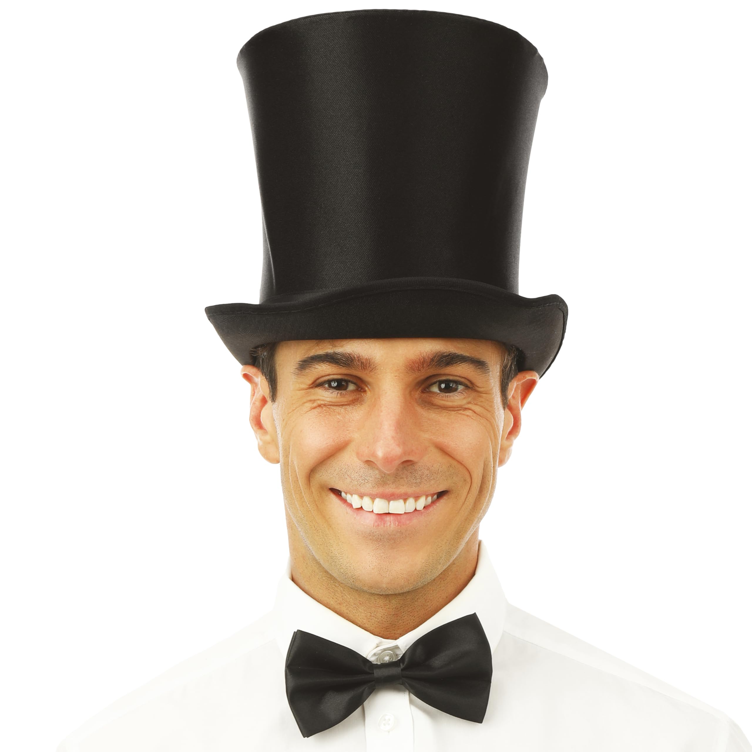 ptit-clown-zylinder-satin-schwarz-erwachsene-hut image 6