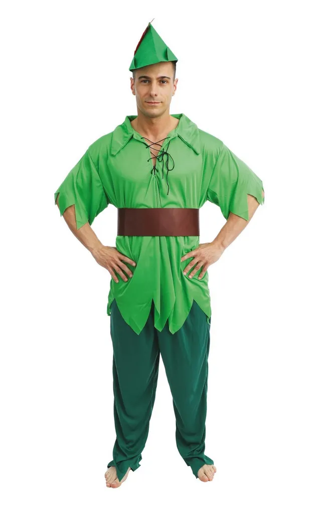 p-tit-clown-peter-kost-m-erwachsene-gr-n-polyester-karneval image 1