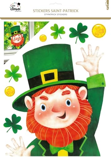 p-tit-clown-23249-fensteraufkleber-st-patrick-s-day-pvc-gr-n-rot image 5