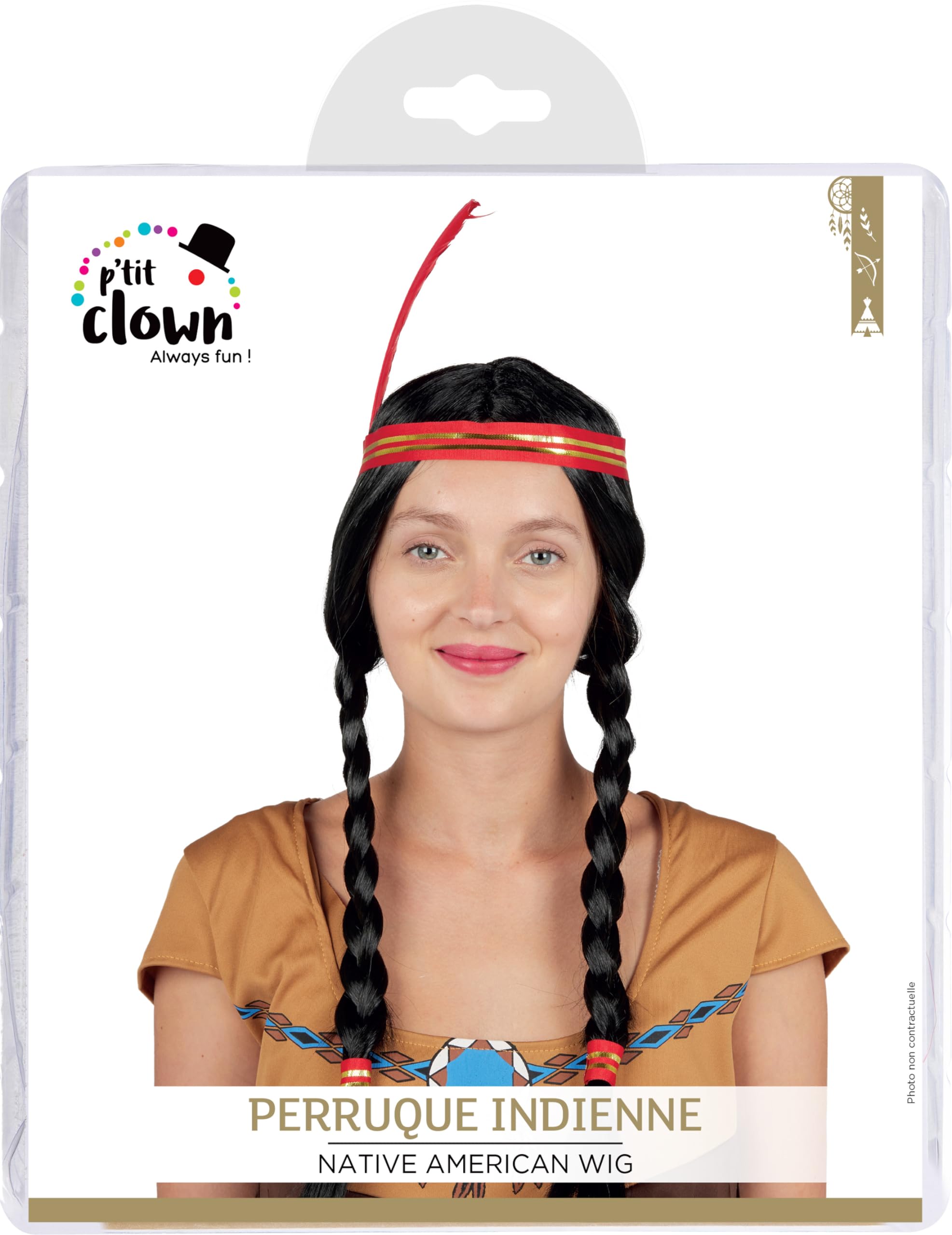 p-tit-clown-indianer-per-cke-mit-federstirnband-kunsthaar-unisex image 4