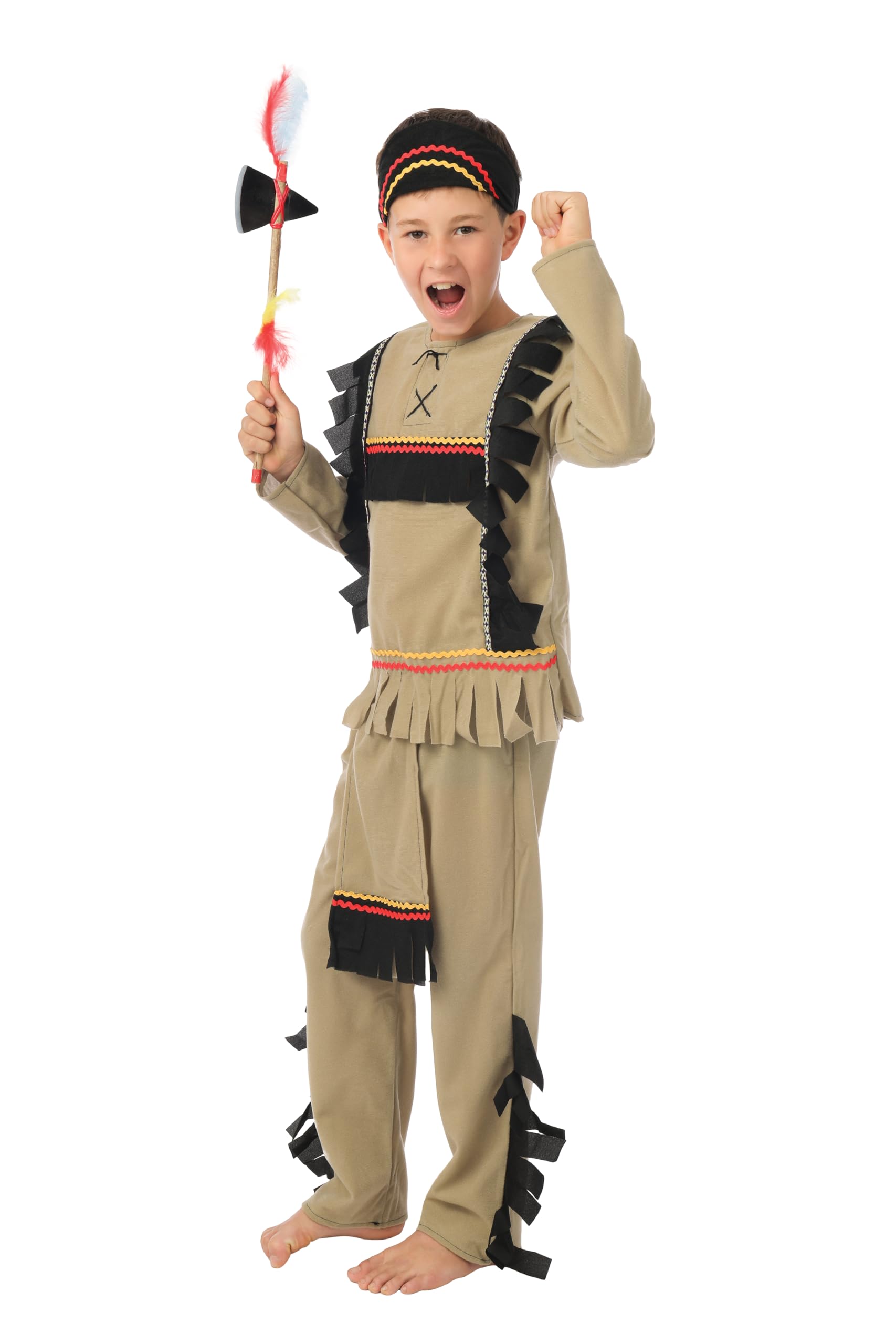 p-tit-clown-kinderkost-m-luxus-indianer-88145-gr-e-10-12-jahre image 2