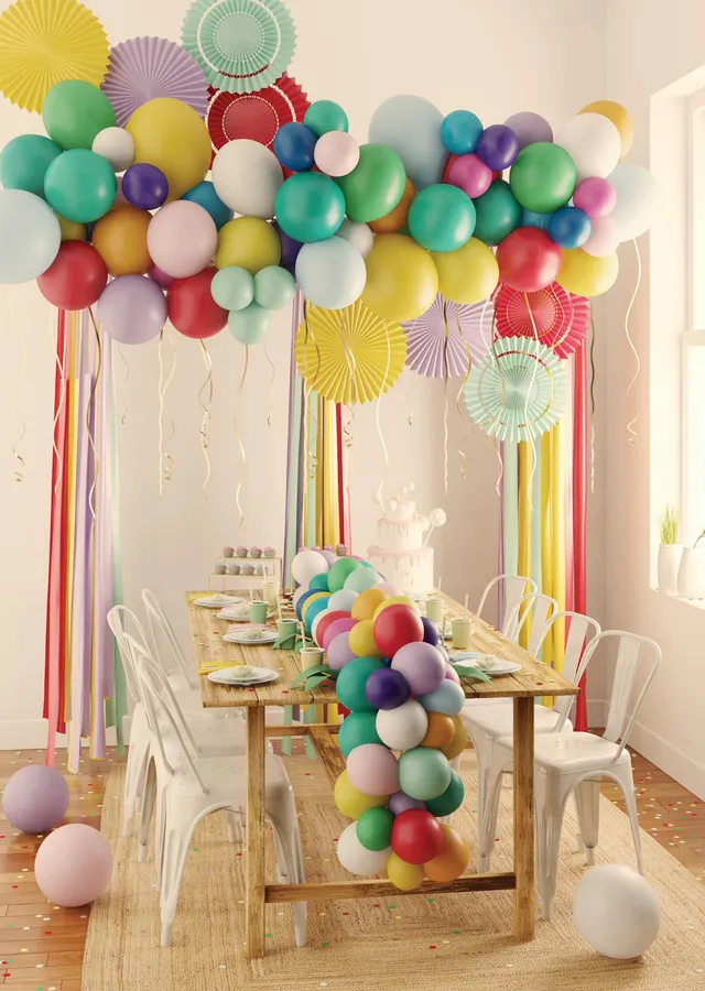 ptit-clown-luftballons-multicolor-27-cm-100er-set image 1